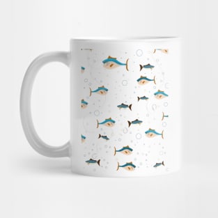 Vintage fishing pattern. Mug